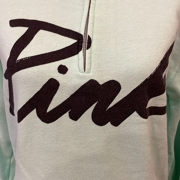 PINK Victoria's Secret Mint Green Sweatshirt - Picture 3 of 12